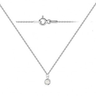 Dětský stříbrný náhrdelník s kamínkem Crystals from Swarovski® Crystal