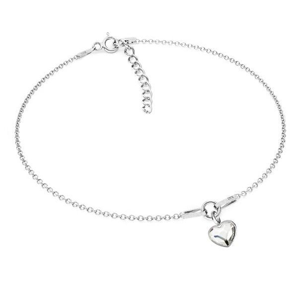 NUBIS Dětský stříbrný náramek se srdíčkem Crystals from Swarovski Crystal - NB-030-CR