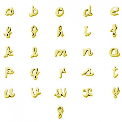 Navlékací ocelový přívěšek iniciála - písmeno R