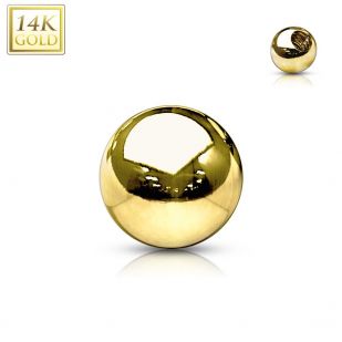 Náhradní kulička zlatá pro závit 1,6 mm, 585/1000