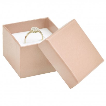 Dárková krabička na prsten nebo náušnice růžová