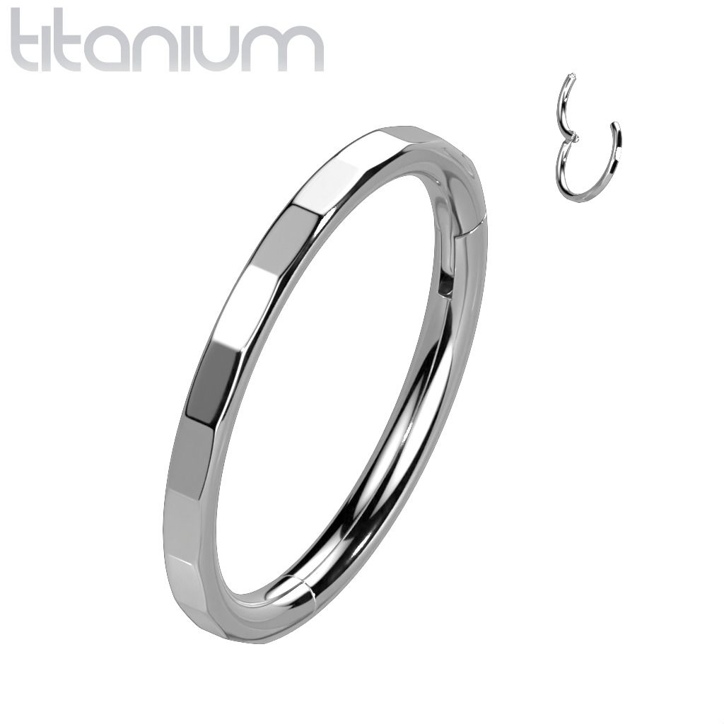 Levně Segment kruh - helix / cartilage / tragus / septum piercing TITAN (1,2 x 8 mm) - TIT1215-1208