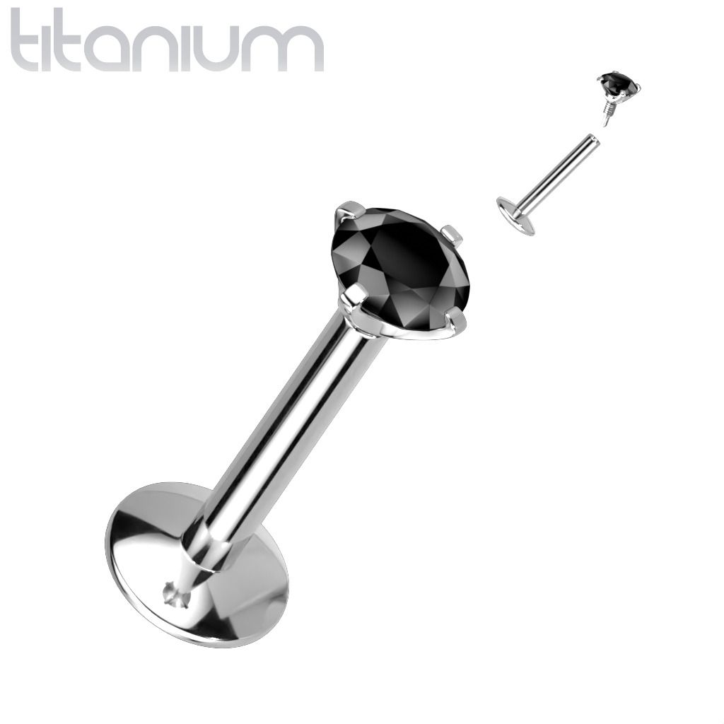 Levně S4U Piercing do brady titan (černá) - TIT1218-K