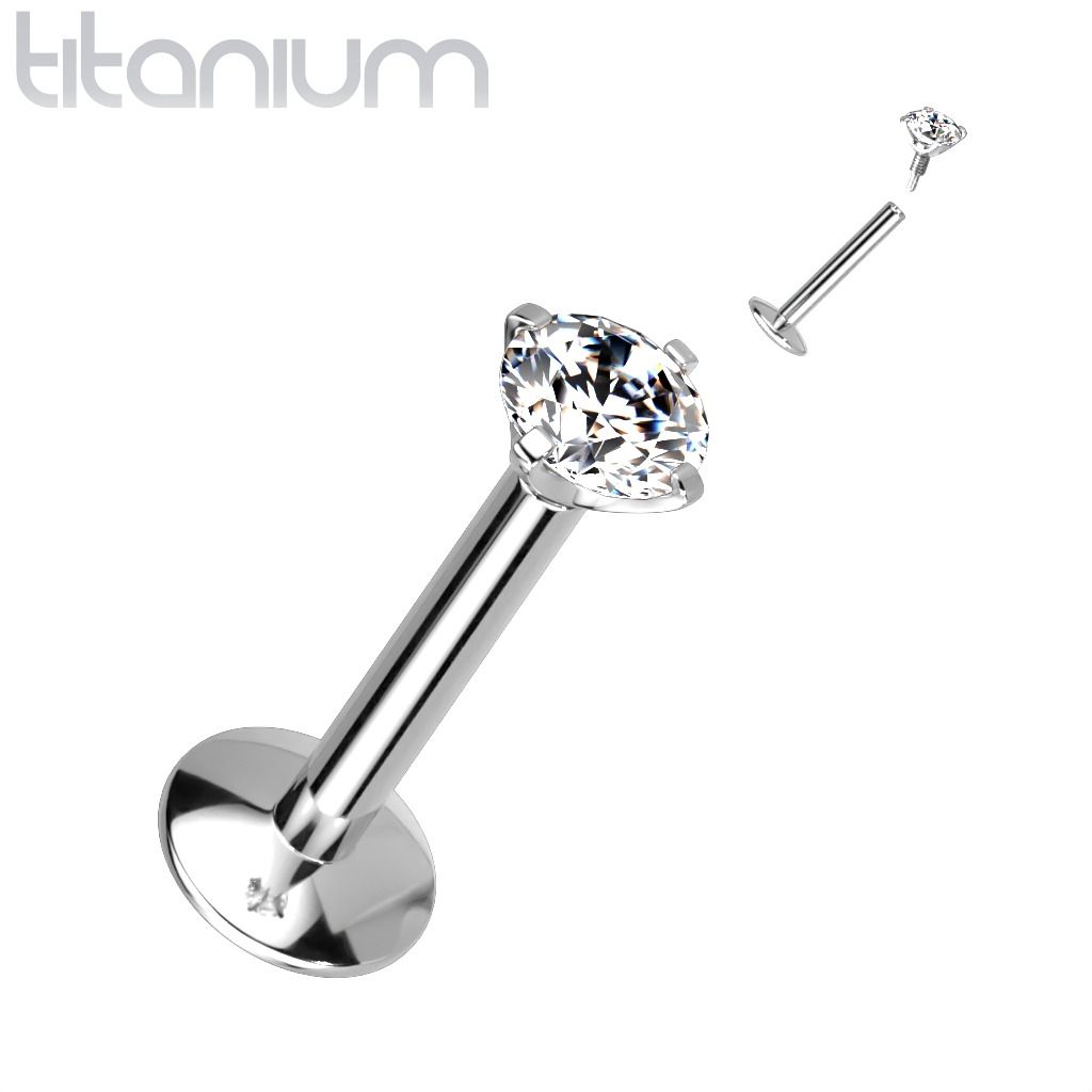 S4U Piercing do brady titan (1,2 x 8 mm, kamínek 3 mm) - TIT1217-120803
