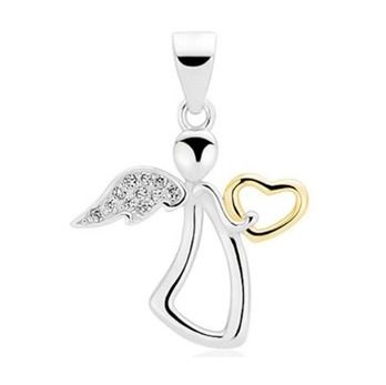 NUBIS Stříbrný přívěsek andílek - NB-4265
