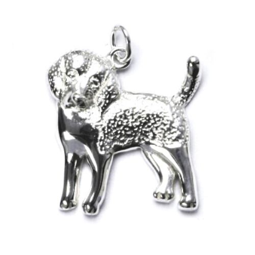 S4U Stříbrný přívěsek pes bígl - CS3117