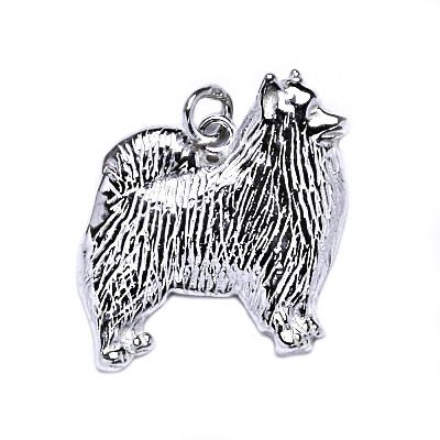 S4U Stříbrný přívěsek pes špic - CS3820