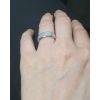 OPR0077 Ocelové snubní prsteny pískované - pár