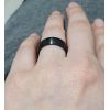 Ocelové snubní prsteny černé - pár