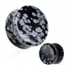 Plug do ucha z obsidiánu (19 mm)