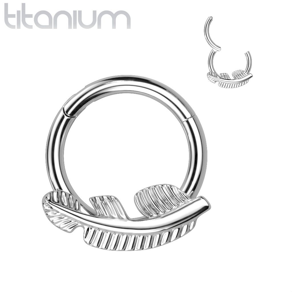 Levně S4U Segment kruh - helix / cartilage / tragus / septum piercing TITAN (1,2 x 10 mm) - TIT1224-1210