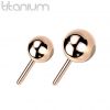 Kulička k PUSH IN piercingu TITAN (4 mm)