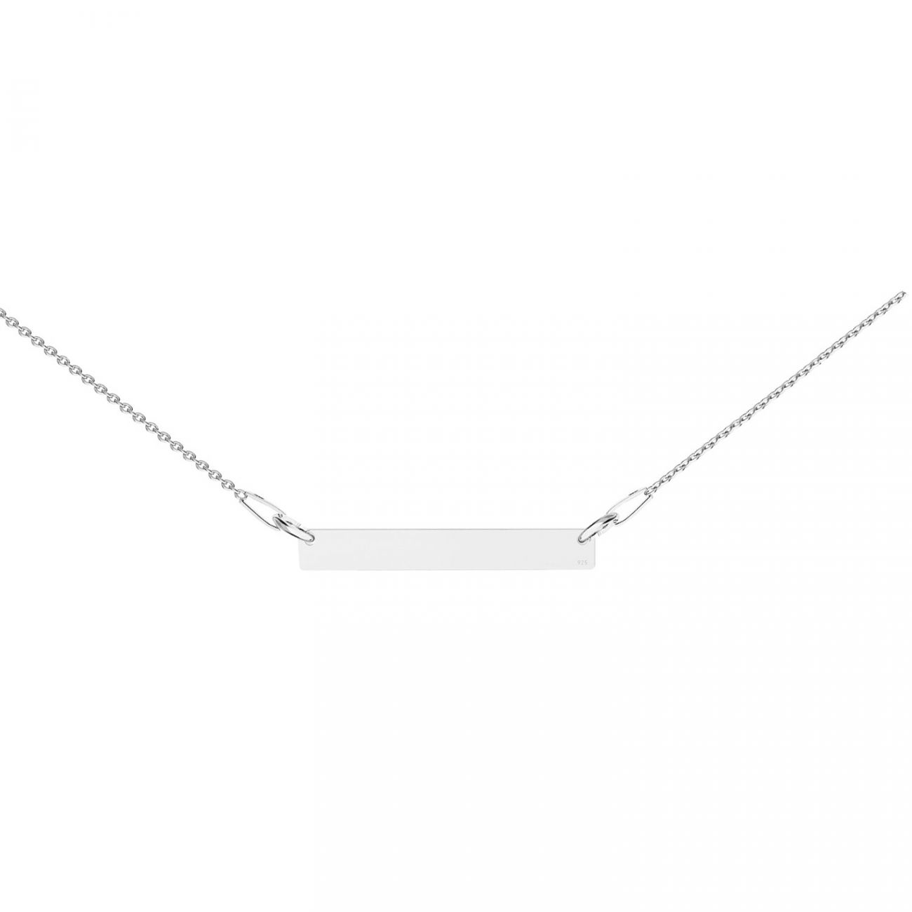 NUBIS Stříbrný náhrdelník s destičkou - NB-0465