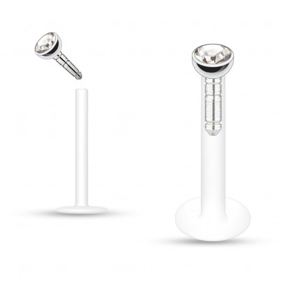 Labreta BioFlex, zirkon 2 mm (čirá)