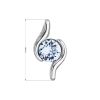 Stříbrný přívěsek se Swarovski krystalem modrý 34261.3 lt.sapphire