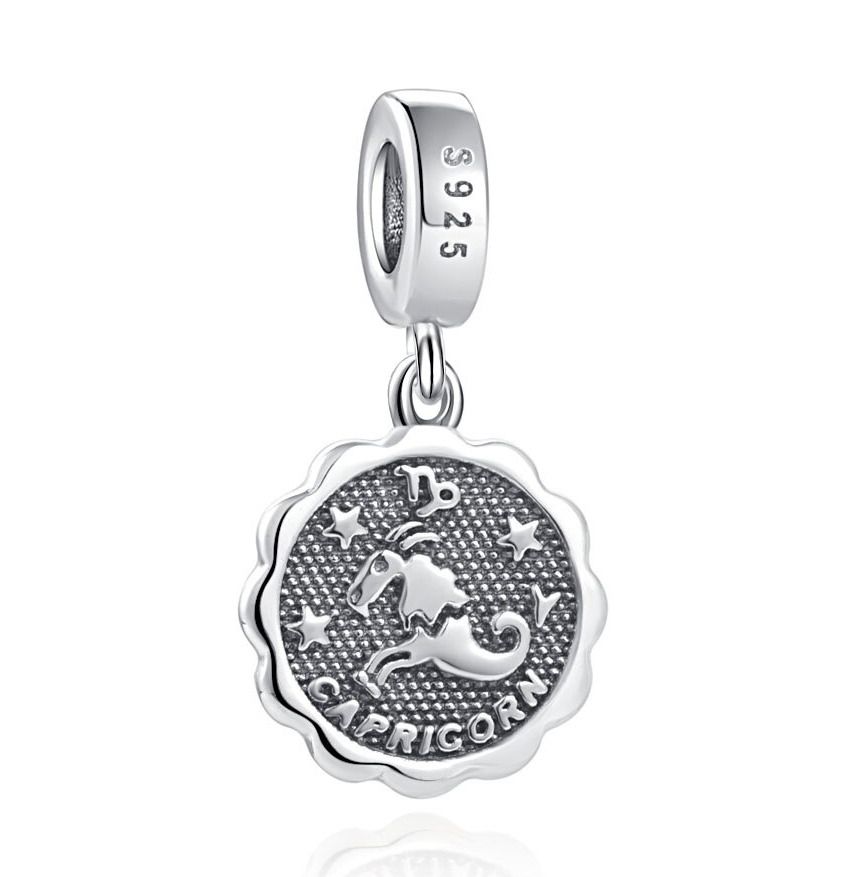 NUBIS Stříbrný přívěsek korálek znamení horoskopu (kozoroh) - NB-8078-01