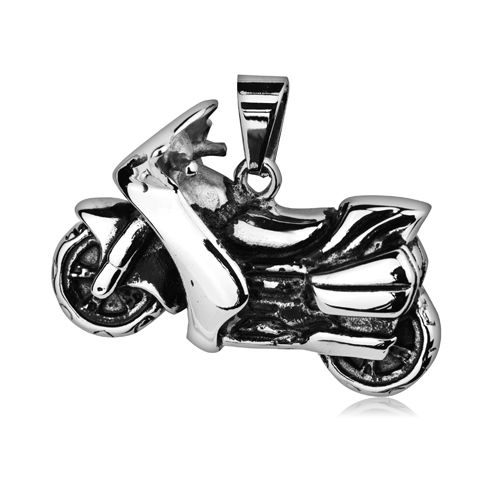 Ocelový přívěsek - motorka silniční - OPP1320