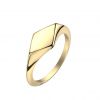 Zlacený ocelový prsten s možností rytiny (60) [0]