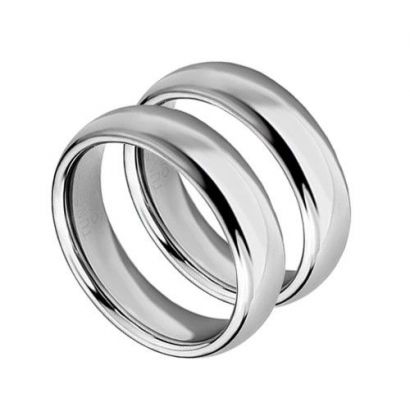 Wolframové snubní prsteny HWRTU01 6+6 mm - pár