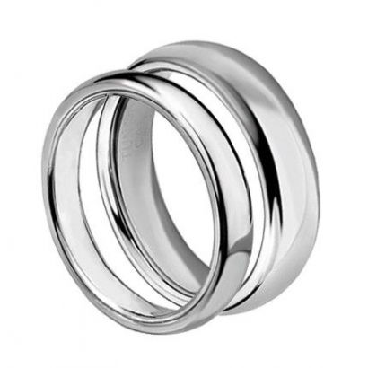 Wolframové snubní prsteny HWRTU01 4+6 mm - pár