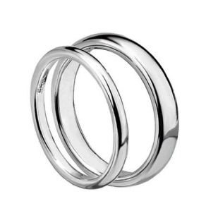 Wolframové snubní prsteny HWRTU01 2+4 mm - pár