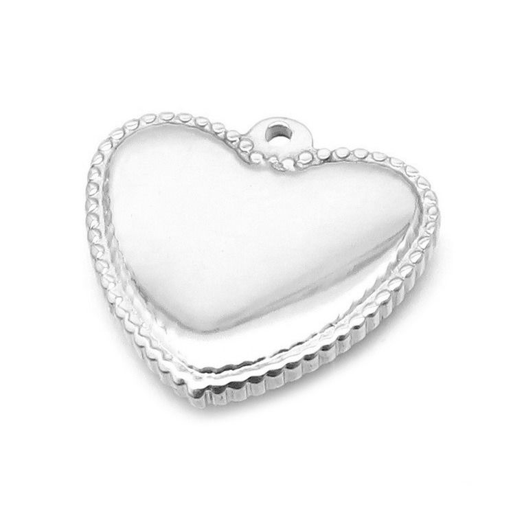 Ocelový přívěsek srdíčko - OK1436-ST