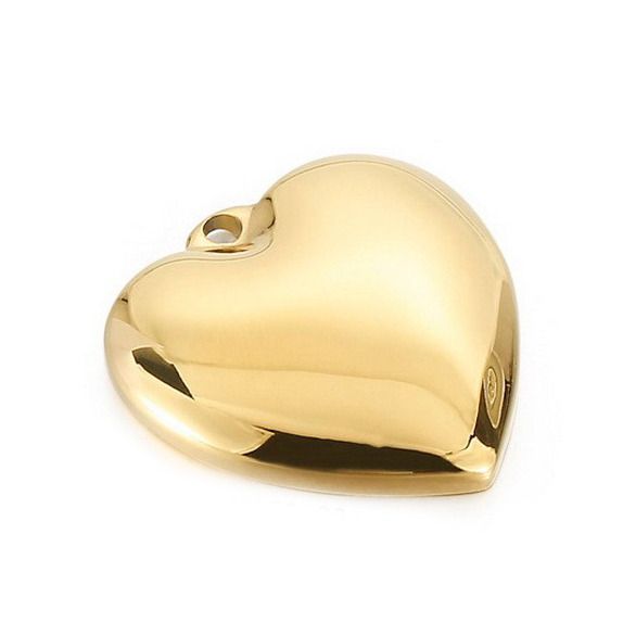 S4U Zlacený ocelový přívěsek srdíčko - OK1434-GD