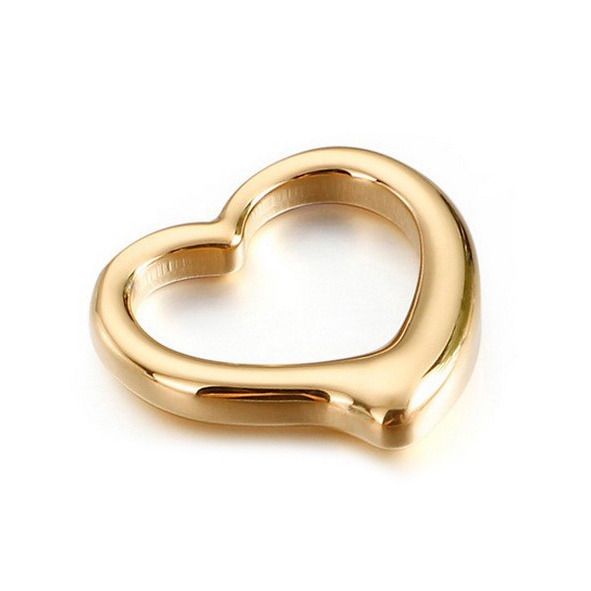 S4U Zlacený ocelový přívěsek srdíčko - OK1441-GD