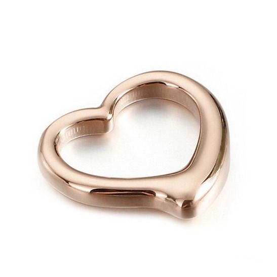 S4U Zlacený ocelový přívěsek srdíčko - OK1441-RD