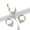 Segment kruh se zirkony, cartilage piercing 1,2 x 10 mm