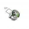 Plug do ucha s glitry - strom života (12 mm)