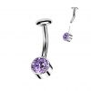 PUSH IN piercingu do pupíku TITAN (vitrail medium)