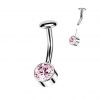 PUSH IN piercingu do pupíku TITAN (vitrail medium)