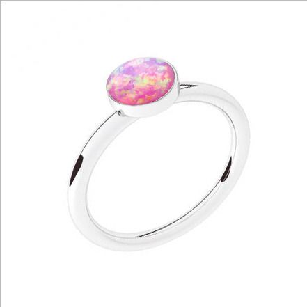 NUBIS Stříbrný prsten s opálem (51) - NBP42-OP22-51