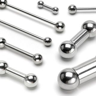 Levně Cartilage piercing - činka (1,2 x 8 mm, 3 mm kuličky) - PJ1014-12083