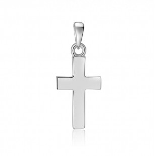 Drobný stříbrný přívěsek křížek