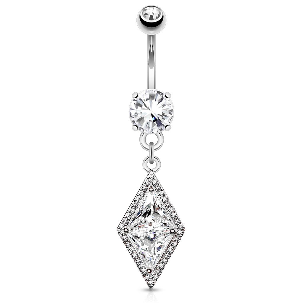Levně Luxusní piercing do pupíku HWN19304