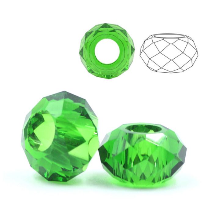 S4U Skleněný navlékací korálek Rondelle - RD0011