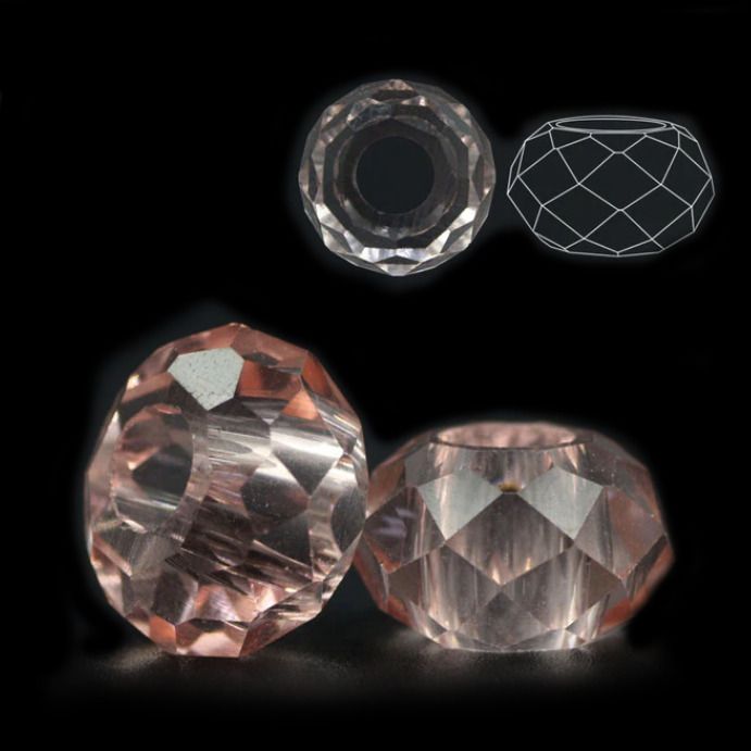 S4U Skleněný navlékací korálek Rondelle - RD0009