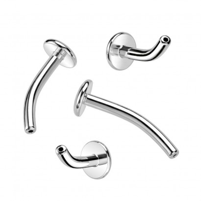 PUSH IN tyčka k piercingu do pupíku TITAN (1,6 x 10 mm)