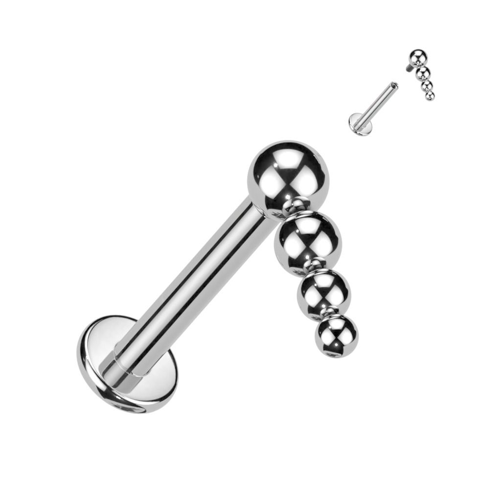 Levně S4U Piercing do brady - labreta titan 1,2 x 8 mm - TIT1234-1208