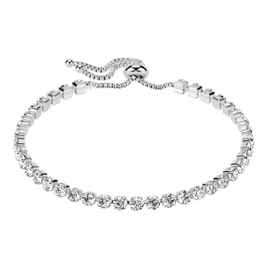 Štrasový ocelový náramek - OPA1763-ST