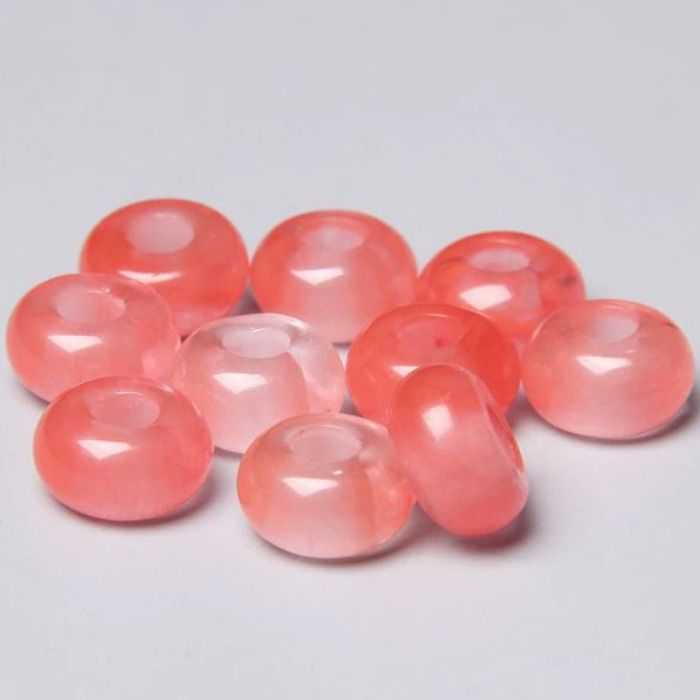 S4U Navlékací korálek Rondelle Watermelone stone - RD1010