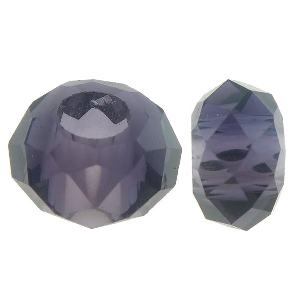 Skleněný navlékací korálek Rondelle - RD0042