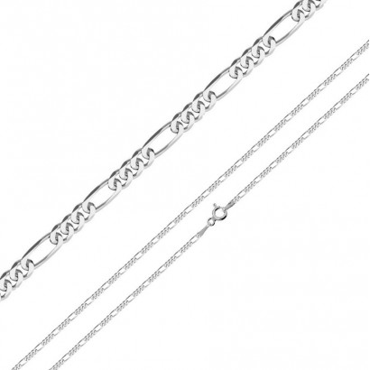 Stříbrný řetízek figaro, š. 1,8 mm (45 cm, 3,13 g)