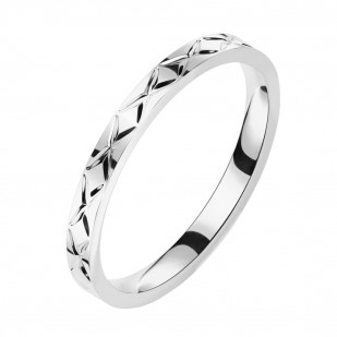 Ocelový prsten, šíře 2,5 mm