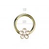 Segment kruh s kytičkou septum piercing 1,2 x 8 mm