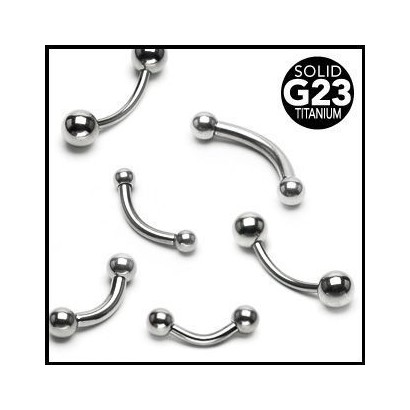 Piercing do obočí TITAN (3 mm, 1,2 x 12 mm)