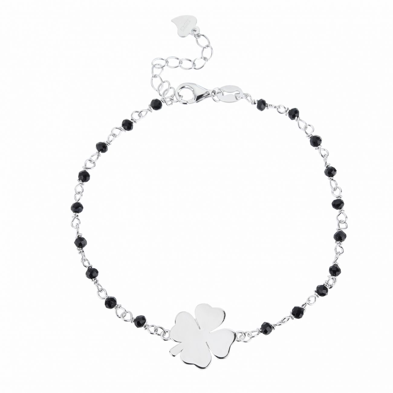 NUBIS Stříbrný náramek čtyřlístek - NB-1153