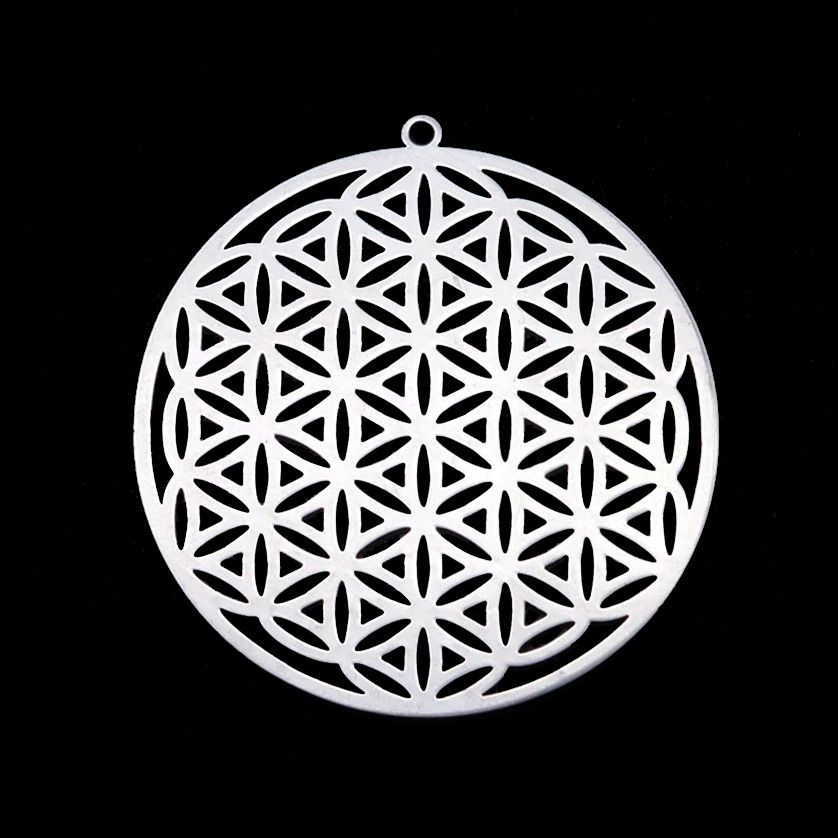 S4U Ocelový přívěsek - komponenta květ života - OK1463-ST